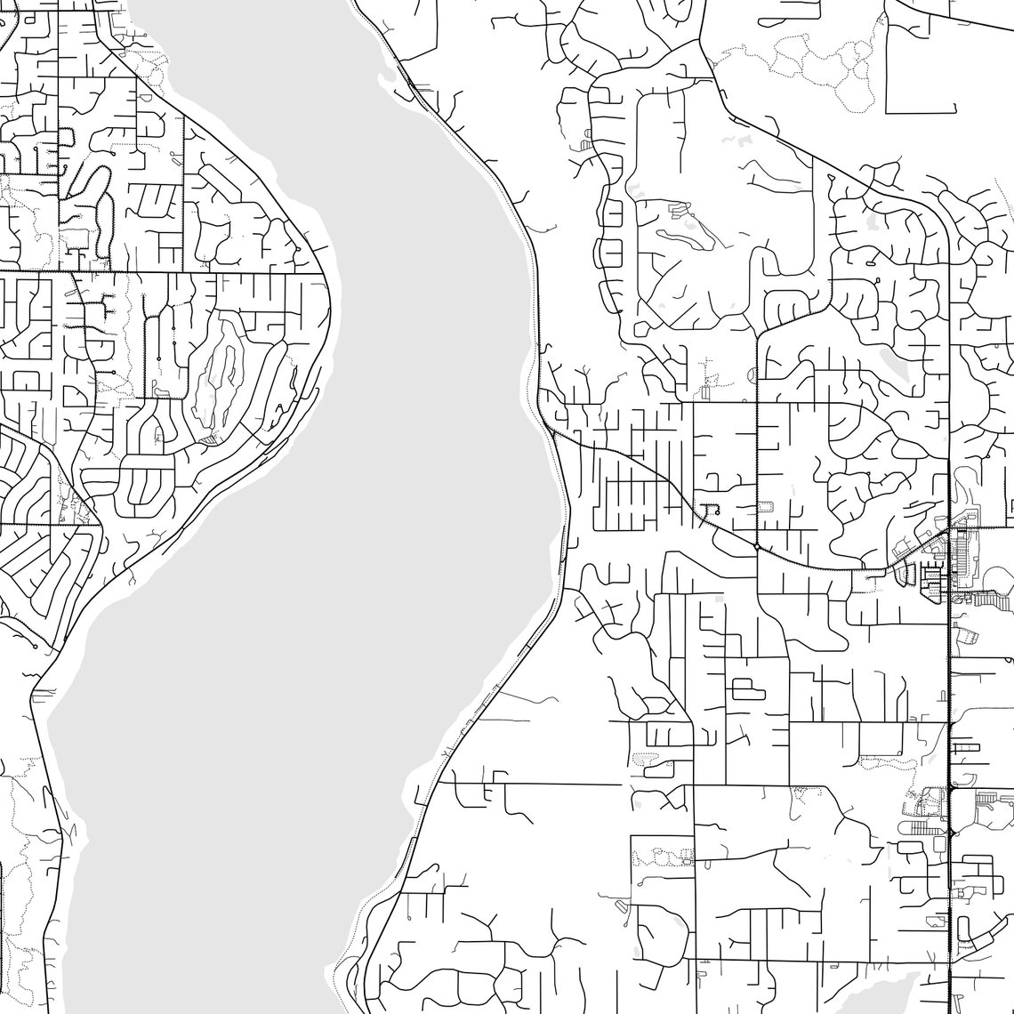 Sammamish Map Print Sammamish Map Poster Wall Art Wa City Etsy