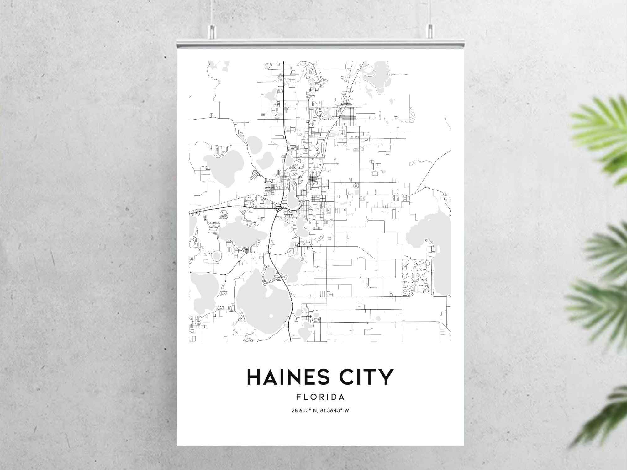 Haines City Map Print Haines City - Il Fullxfull.1914491636 Ajkc