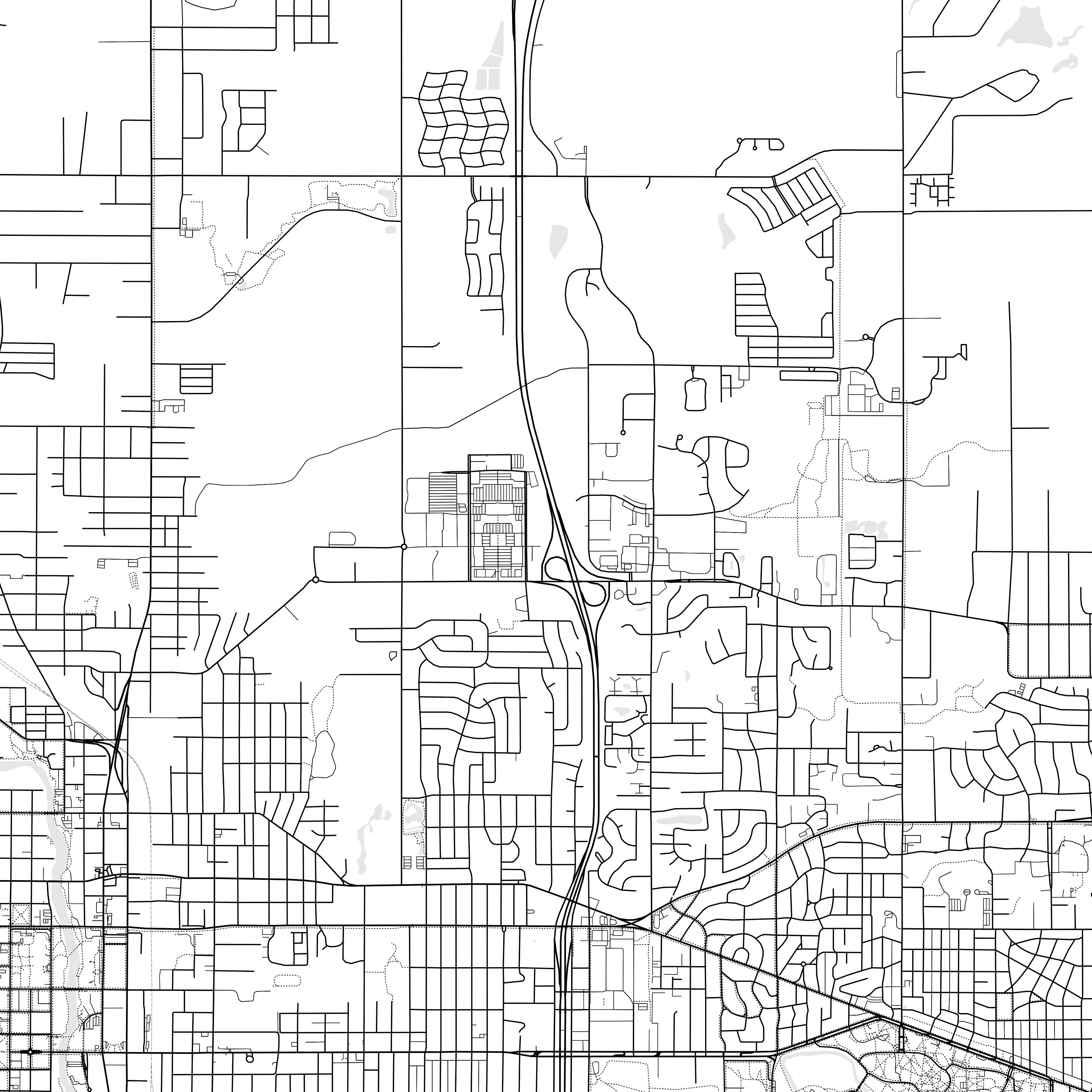 East Lansing Map Print, East Lansing Map Poster Wall Art, Mi City Map