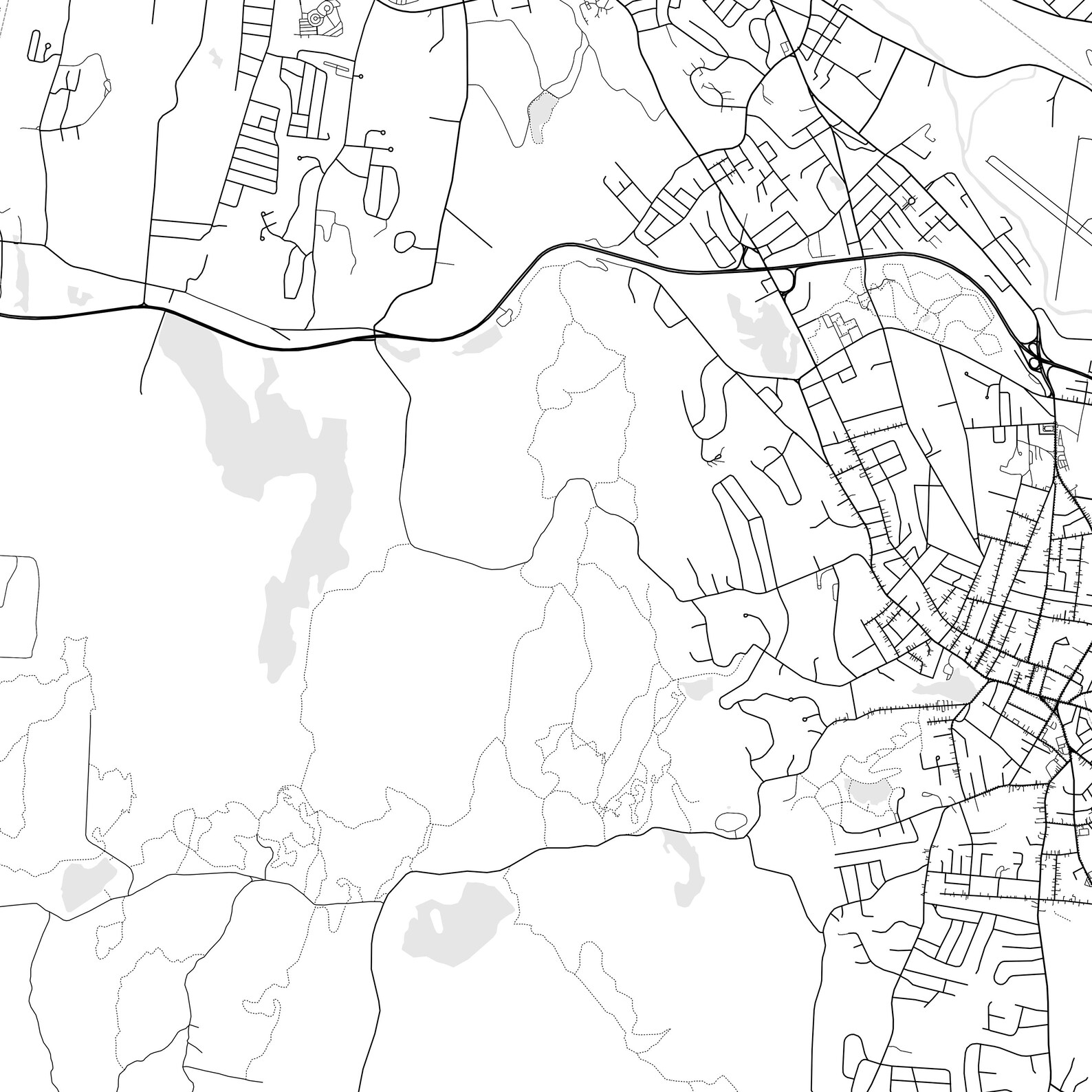 Leominster Map Print Leominster Map Poster Wall Art Ma City Etsy