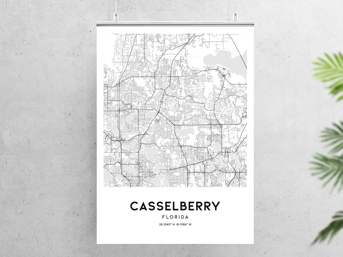 Casselberry Map Print Casselberry - Il 1140xN.1914459422 Dvw3 
