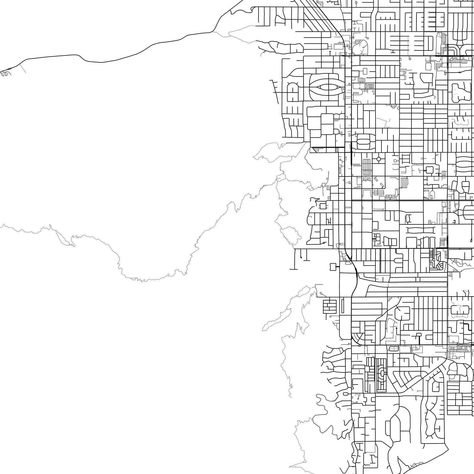 Palm Springs Map Print, Palm Springs Map Poster Wall Art, Ca City Map ...