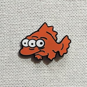 Blinky Fisch Die Simpsons Metall Emaille Pin Anstecker jaren 90 Cartoon Anstecknadel Tasche Rugzak Badge Accessoire
