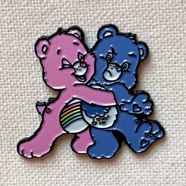 Glücksbärchis Care Bears 90's Hurrabärchi Cheer Bear Pin Anstecker Regenbogen Teddy