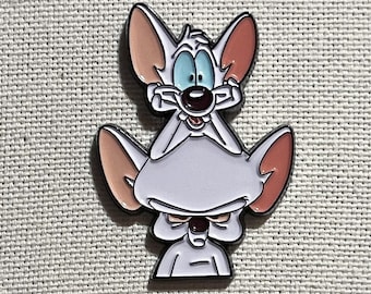 Pinky and the Brain Metall Emaille Pin Anstecker Anstecknadel Tasche Rucksack Badge Accessoire