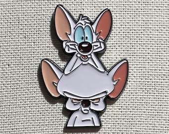 Pinky y Cerebro Metall Emaille Pin Anstecker