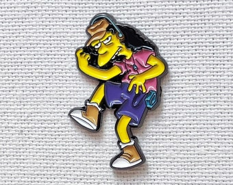 Otto Bus Fahrer Die Simpsons Metall Emaille Pin Anstecker