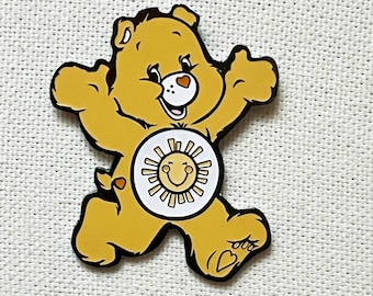 Glücksbärchis Troetelbeertjes Sonnenschein Funshine Bear Pin Anstecker Teddy Bär Sonne