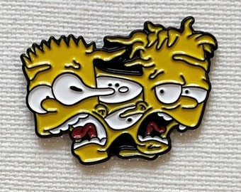 Bart Simpson Evil Twin Hugo Die Simpsons Metall Emaille Pin Anstecker Treehouse of Horror VII