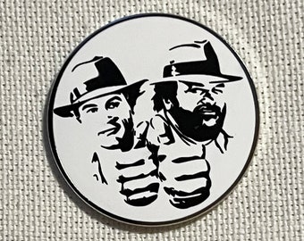 Terence Hill & Bud Spencer Vintage Film Klassiker Komödie Metall Pin Anstecker Anstecknadel Thumbs Up