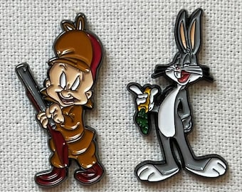 Cartoon Hunting Besties Enamel Pin Set