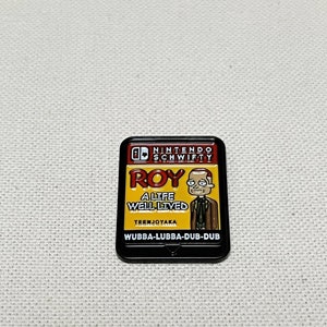 Rick and Morty Schwifty Roy Wubba Embba Dub Dub Metall Emaille Pin Anstecker Videospiel Bild 4