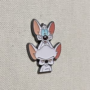 Pinky and the Brain Metall Emaille Pin Anstecker Bild 2