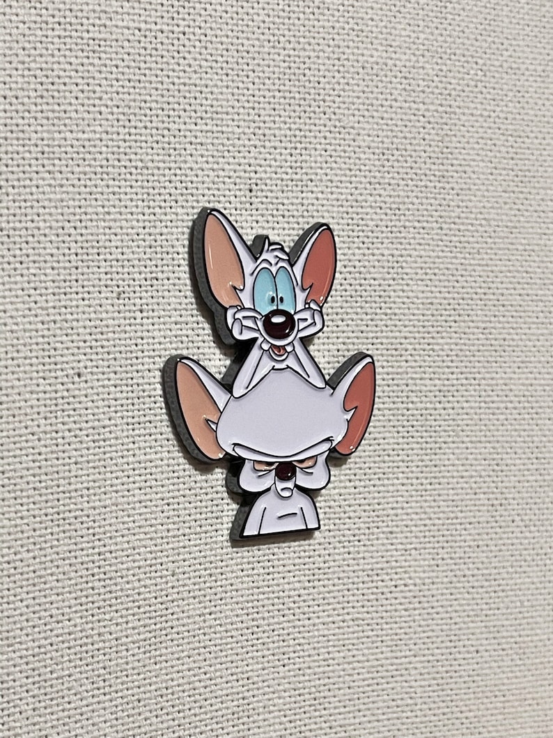 Pinky and the Brain Metall Emaille Pin Anstecker Bild 2