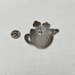 Spill The Tea Metall Emaille Pin Anstecker Anstecknadel Tee Tasse Blumen zieren Bild 6