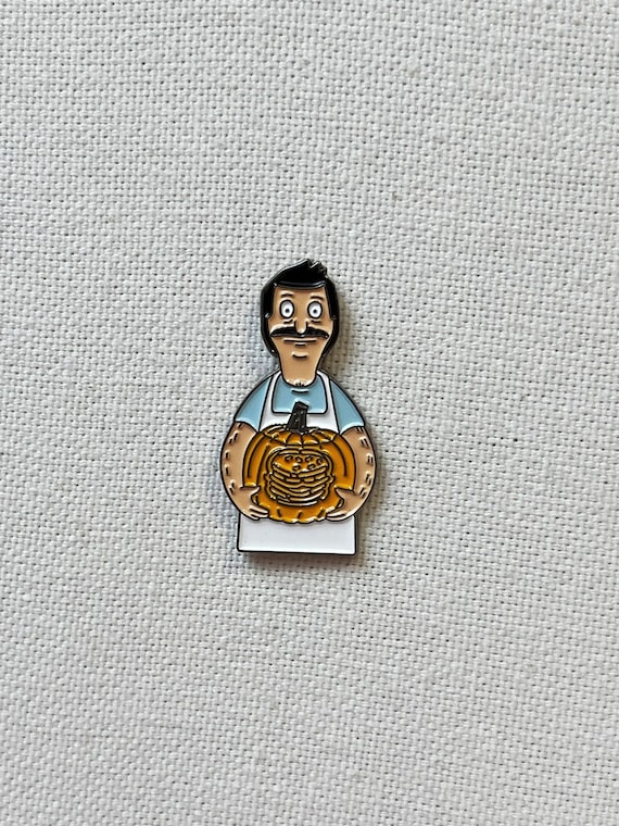 Bob's Burgers - Bob Belcher  - Pumpkin Metall Emaille Pin Anstecker Abzeichen Halloween Jack O Lantern