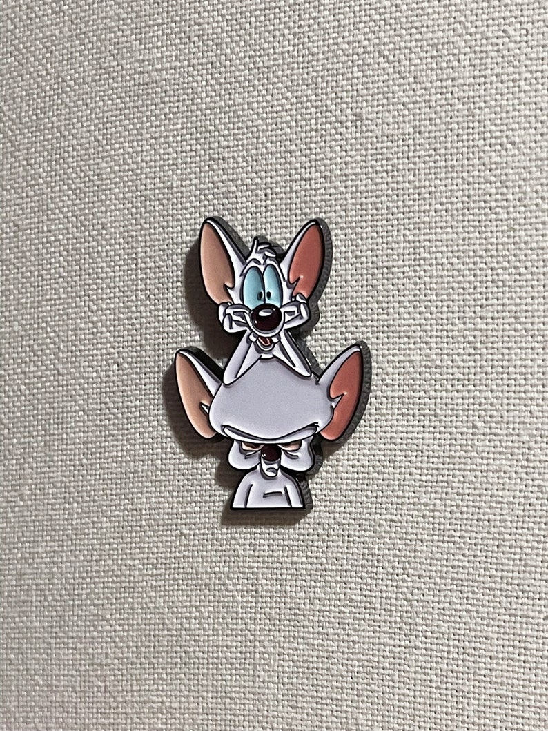 Pinky and the Brain Metall Emaille Pin Anstecker Bild 3