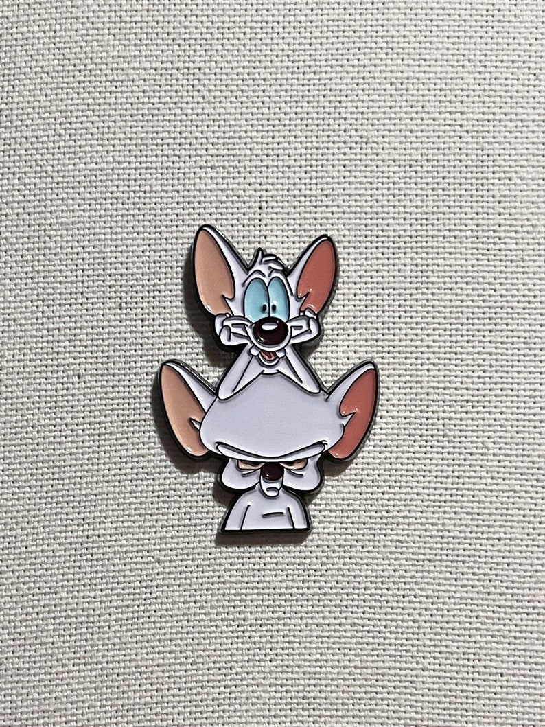 Pinky and the Brain Metall Emaille Pin Anstecker Bild 1