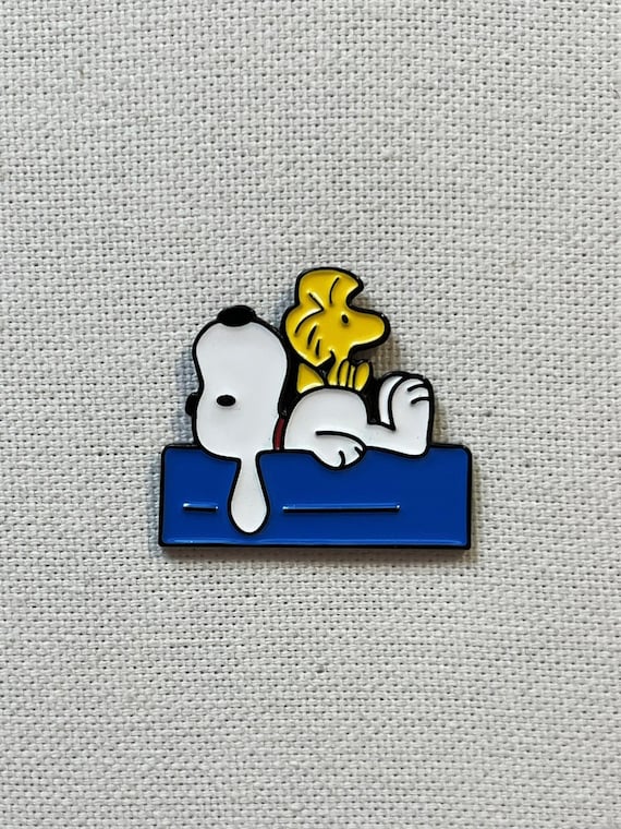 Vintage Cartoon Hund & Vogel Metall Emaille Pin Anstecker Anstecknadel Tasche Rucksack Badge Accessoire