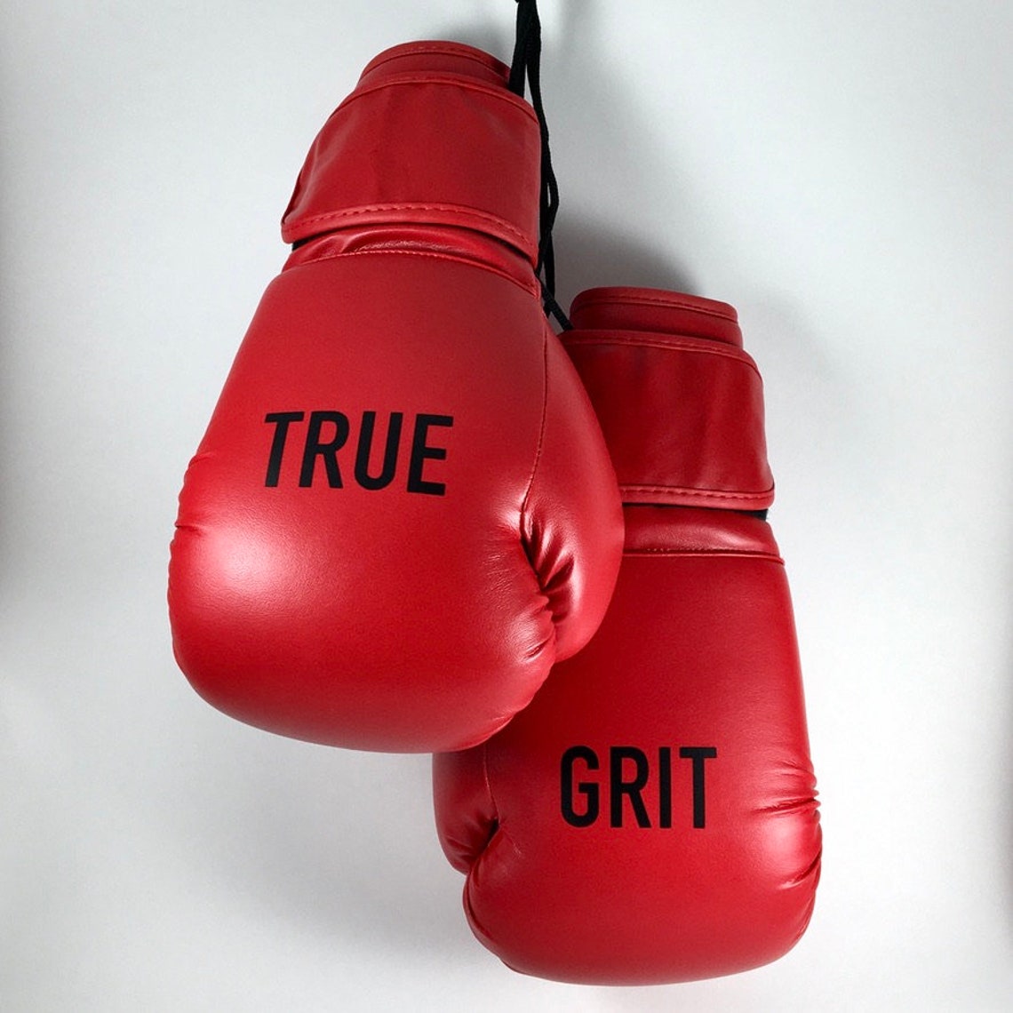 TRUE GRIT Custom Boxing Gloves / Adult Size 12 Oz. / Inspirational Gift for Someone Fighting