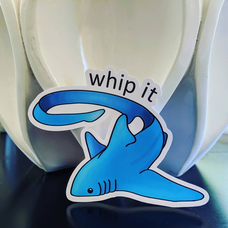 Thresher Shark Whip It Sticker