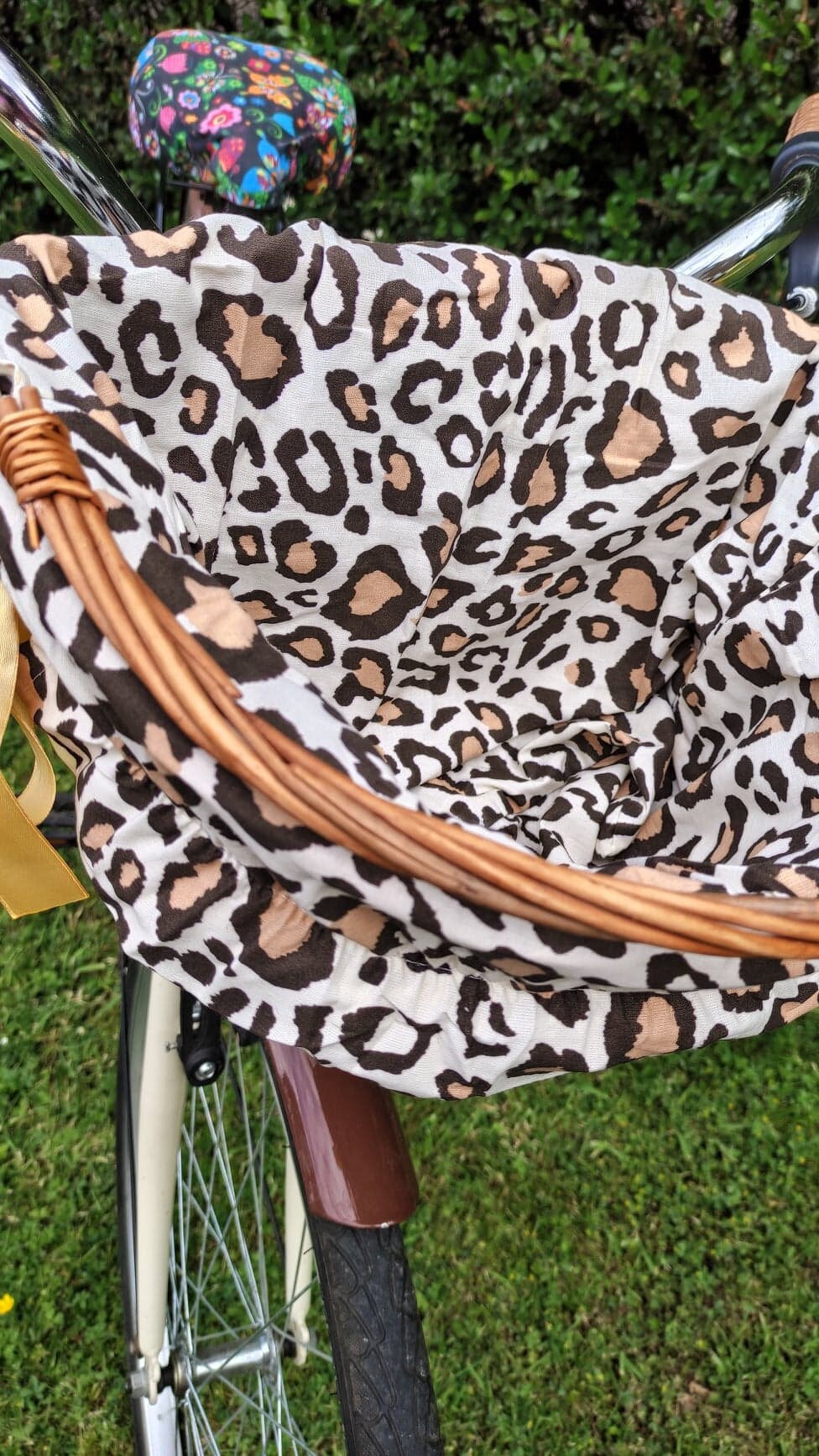 Leopard print bike seat hotsell