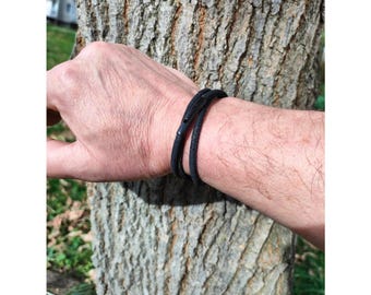 Minimalist Cork Bracelet for Men. Mens bracelet.
