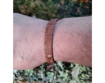 Cork Bracelet, unisex and minimalistic