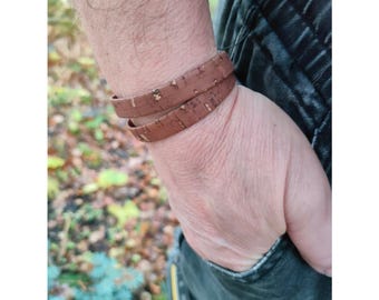 Cork Bracelet, unisex and minimalistic