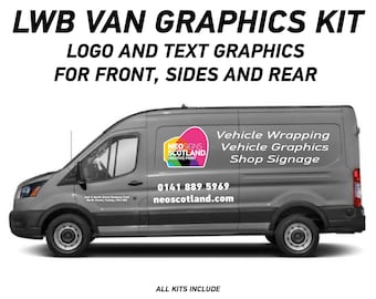 VAN09 Lwb Van Graphics Kit Sign Writing Vehicle Lettering Livery