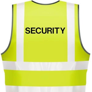 Custom Adults Hi-Vi Printed Security Visibility Safety Wear Steward PPE NEO00965