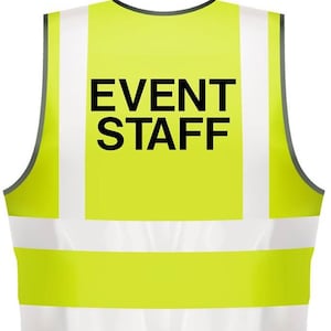 Custom Adults Hi-Viz Printed Event Staff Visibility Safety Wear PPE NEO00964