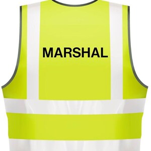 Custom Adults Hi-Viz Printed Marshal Visibility Safety Wear PPE NEO00963