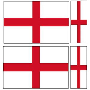 FLAG01-10A 2 x100mmx50mm 2 x 50mmx25mm Flags Stickers Bumper Flags England Euro UK Wales Ireland Scotland Austrailia Germany Brazil Canada