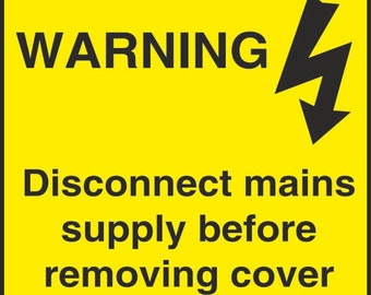 WARNING CONTAINS 100MM X 50MM HEALTH AND SAFETY WARNING STICKER PRINTED WARN295B 