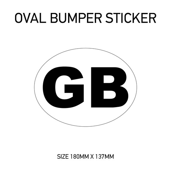 Oval car stickers deals