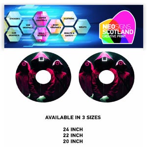 WCGW0046 Wheelchair Spoke Guard Wrap graphics Stickers Vinyl