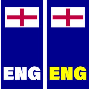 PLATE07-12 car number plate stickers - Vinyl Car National Various Flags Available Union Jack Euro UK Scotland England