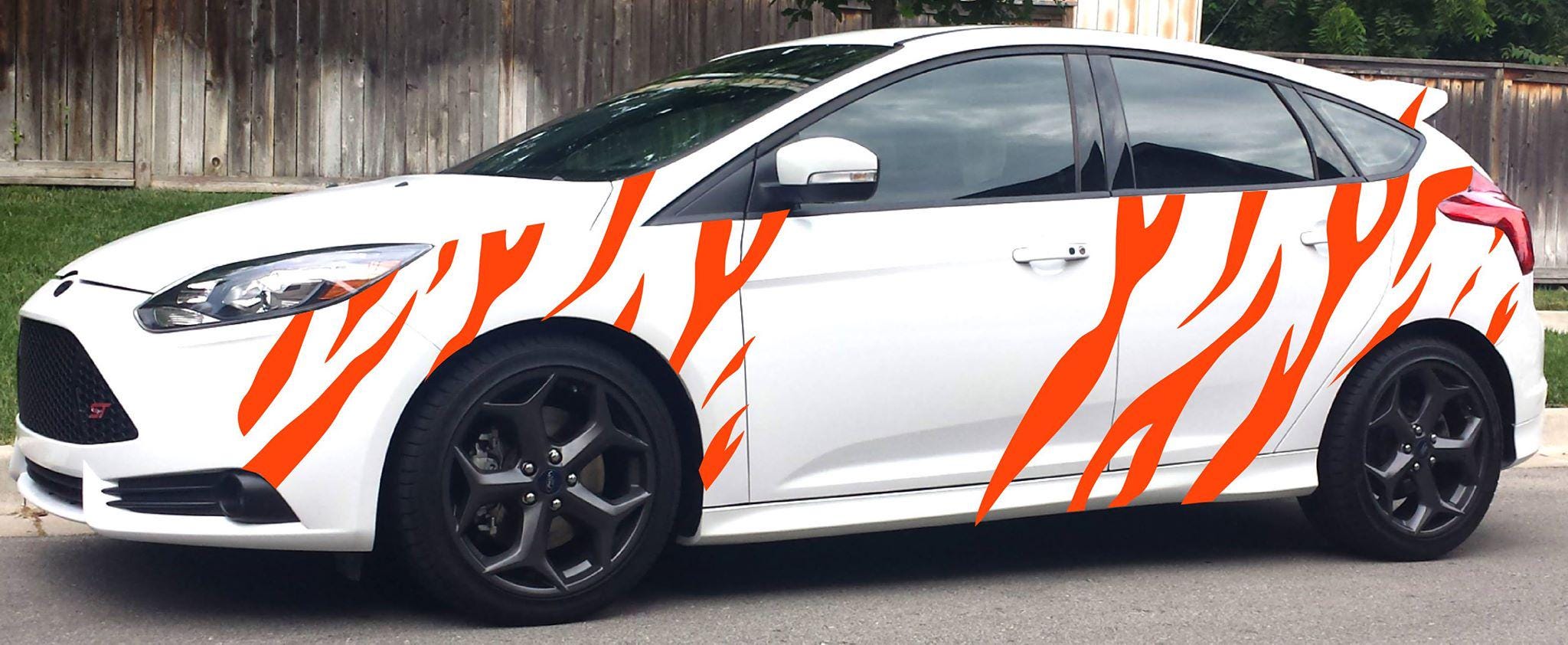 NEO00946A Tiger Stripes 2 Vinyl for Focus St Turbo Graphics Decals