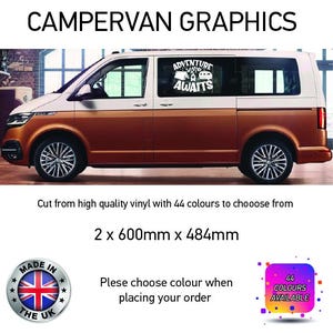 SCG19-27 Small Universal Campervan motorhome graphics decals stickers various Designs and sizes available Vw Mercedes Ford Renault T4 T5 T6