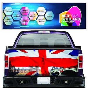 TAIL010 Tailgate truck Uk wrap printed graphics vinyl F-150 Toyota Hilux L200
