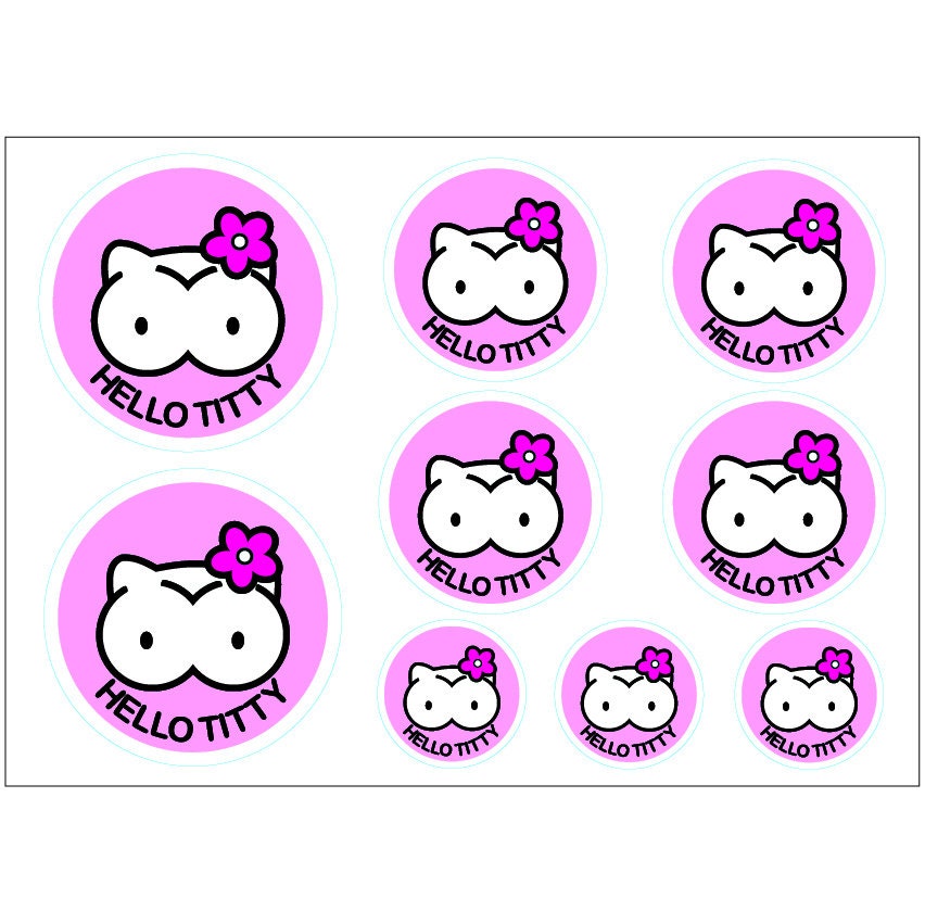 Buy Hello Titty Sticker Online In India Etsy India