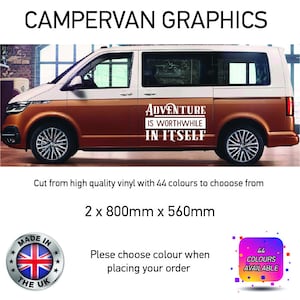 LCG33-37 Large Universal Campervan motorhome graphics decals stickes various Desgns and sizes available Vw Mercedes Ford Renault T4 T5 T6