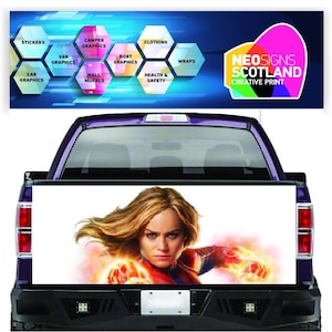 TAIL002 Tailgate truck Girl wrap printed graphics vinyl F-150 Toyota Hilux L200