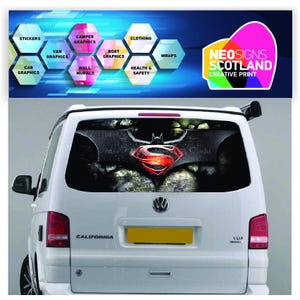 TRANS019 Tailgate wrap for VW Volkswagen Transporter T5 T6 Rear Panel Graphic Sticker Wrap Air Release Vinyl