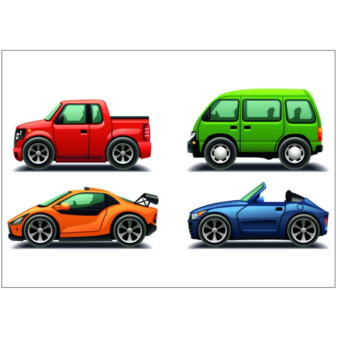 PS0364 Campervan Car Sticker Sheet Decal Signs Wall Self Adhesive Vinyl