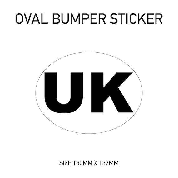 Oval car stickers deals