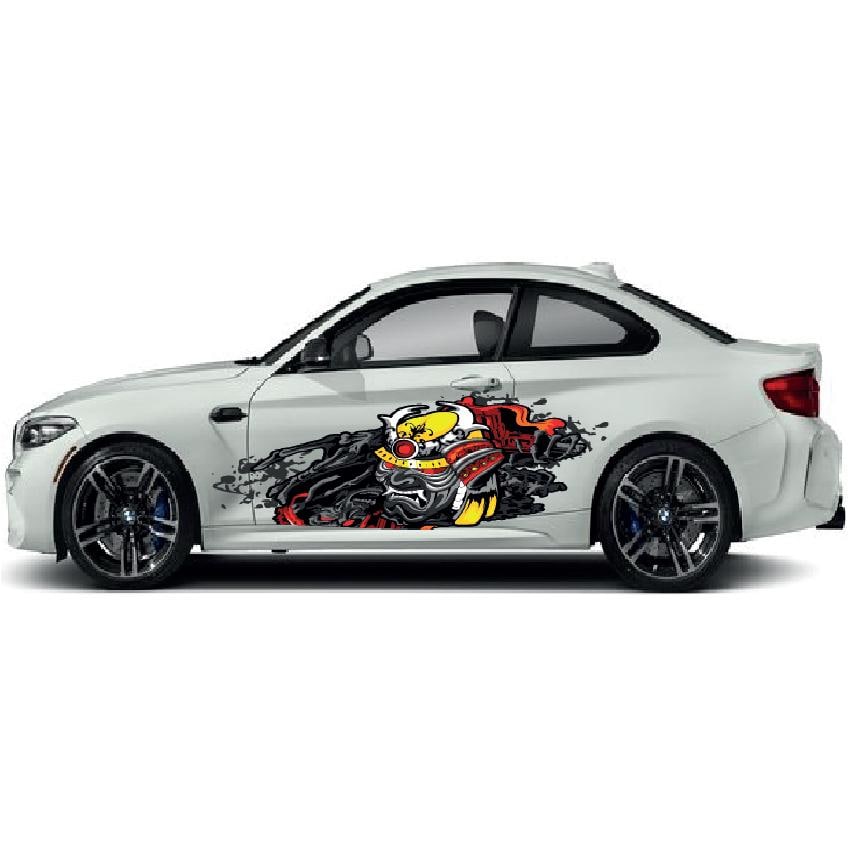 CSW01 - CSW10 Printed Laminated Sides Wrap Stickers Graphics