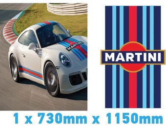 KIT DECO MARTINI SCRATCHED - PORSCHE CARRERA CAYMAN BOXSTER Sticker Le Mans Stripe Universel Adaptable T C2x38045014