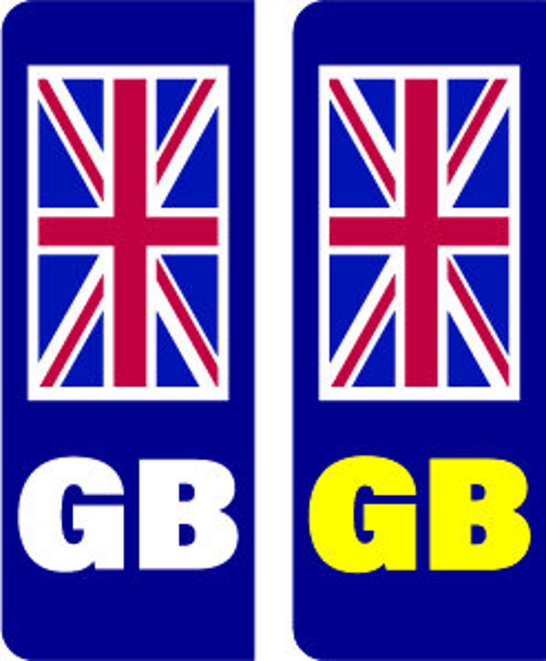 GB car number plate stickers union jack no eu flag brexit | Etsy